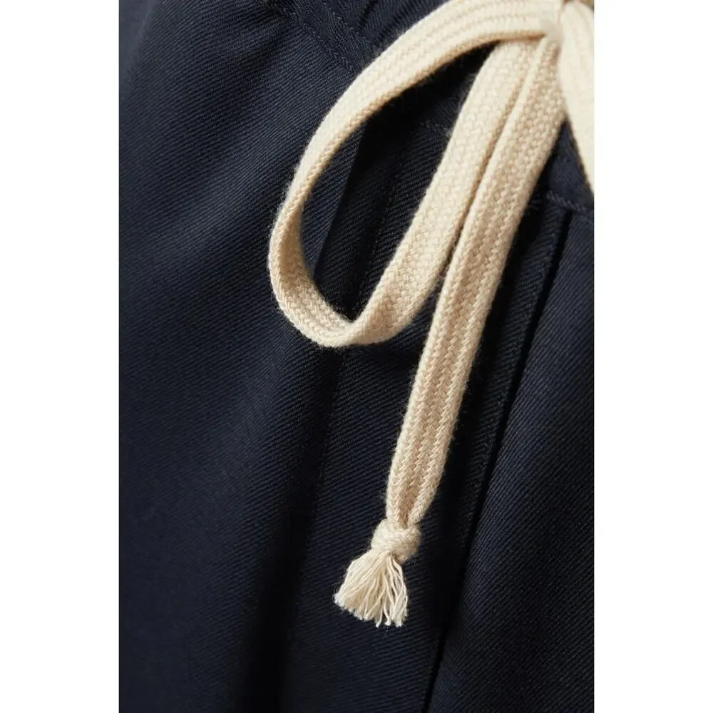 Nili Lotan Aida Wool-Blend Twill Pants in Blue - Picture 5 of 14